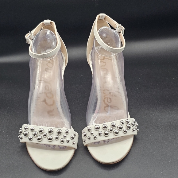 Sam Edelman Yoshi Studded White Heels | 10.5 - Picture 8 of 9